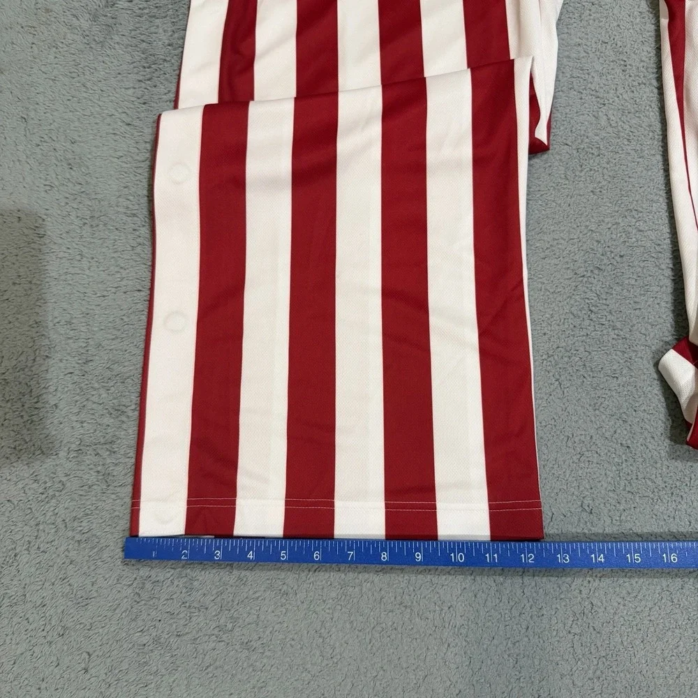 2013 Adidas Indiana University IU Mens L Candy Striped Tearaway Basketball Pants